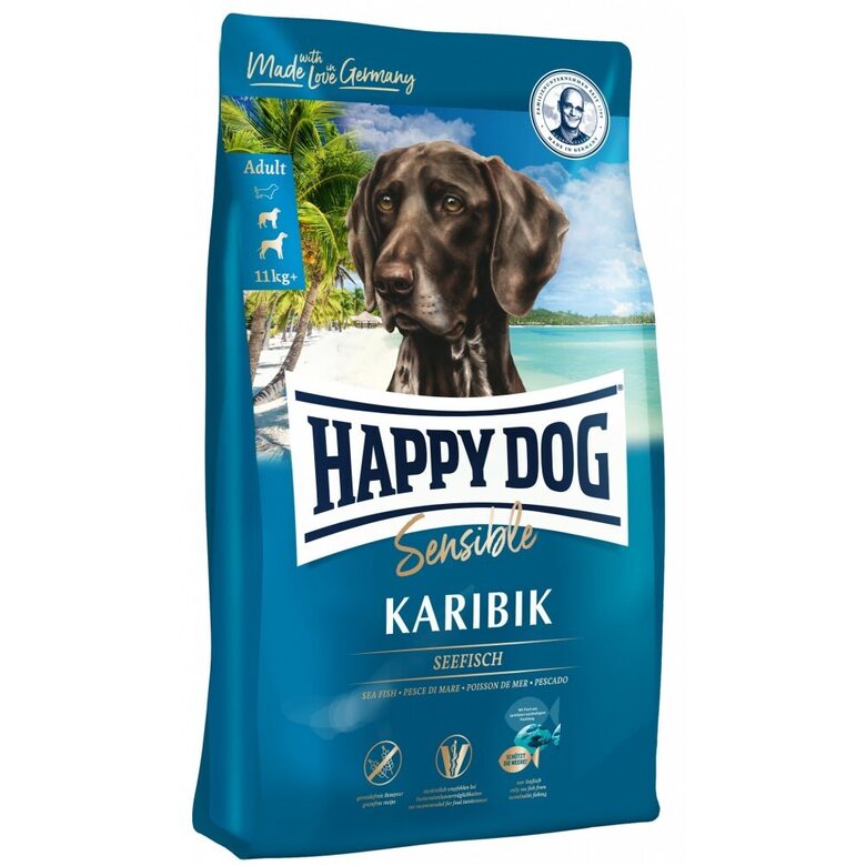 Happy Dog Sensible Karibik 11 kg - sausā barība suņiem ar jūras zivīm