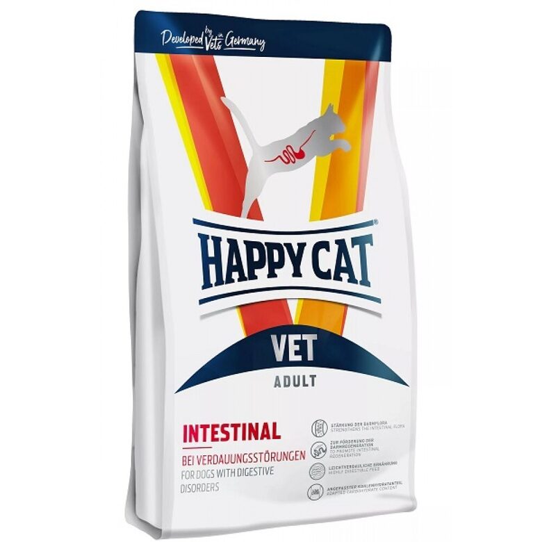 Happy Cat VET Diät Intestinal - VET diētas barība kaķiem pie gremošanas sistēmas traucējumiem 4 kg