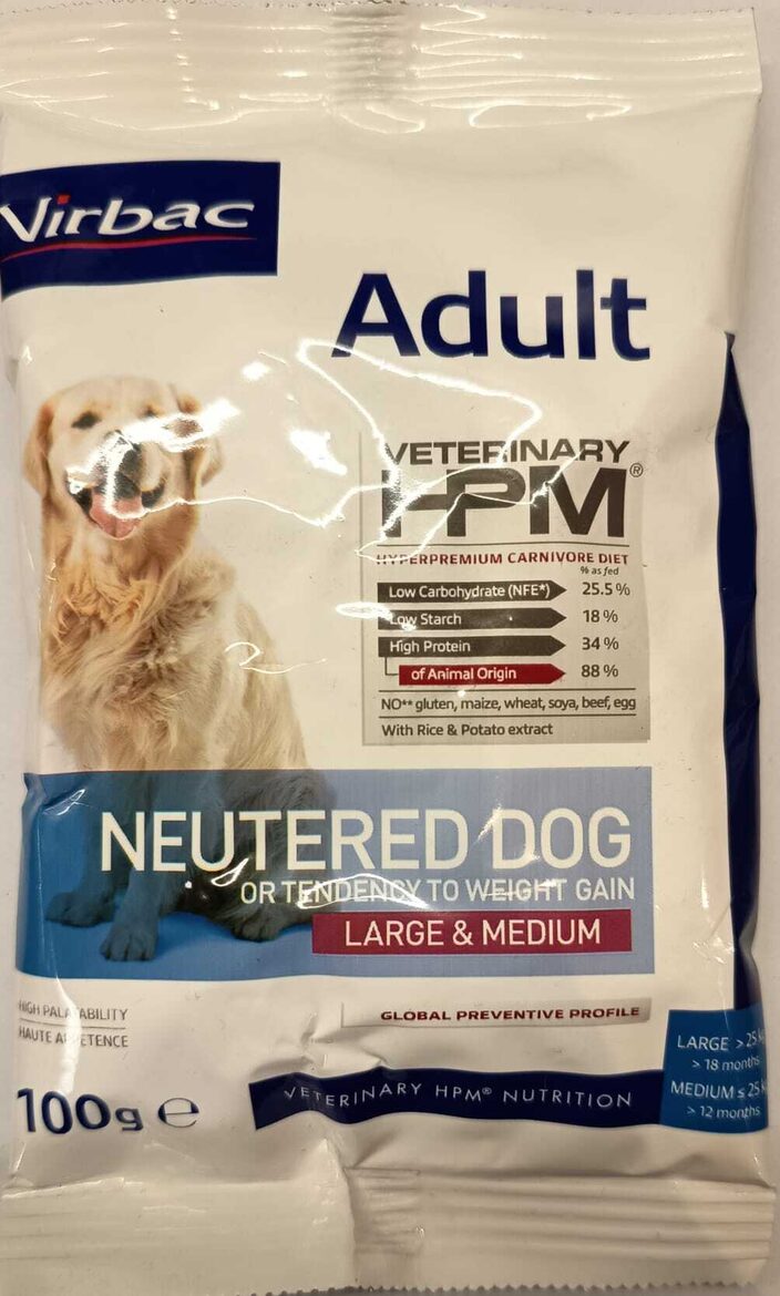 Virbac Dog PARAUGS (Adult Neutered Large&Medium) 100G