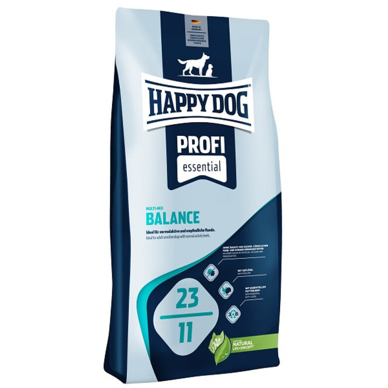 Happy Dog Profi Essential Multi-Mix Balance - 23/11 - sausā barība suņiem ar mājputnu & mājas sieru 20 kg