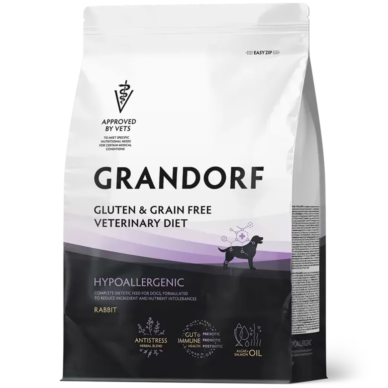 GRANDORF HYPOALLERGENIC ADULT ALL BREEDS – RABBIT 1 KG