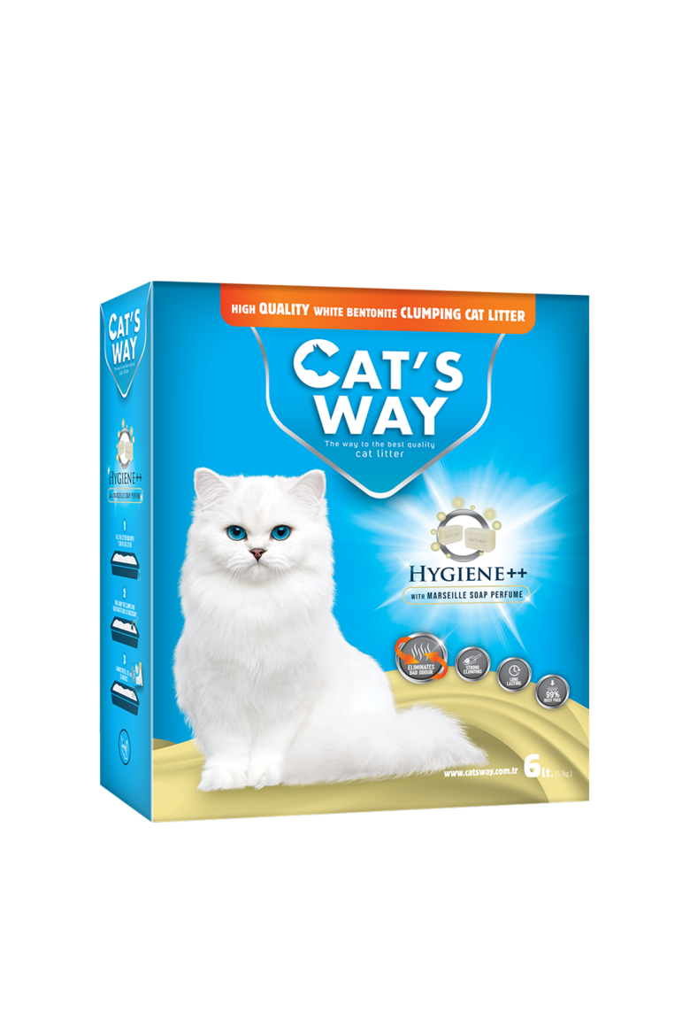 Cats Way White Cat Litter, Marseille Soap (Ziepju aromāts) 5,1kg/6l kaķu pakaiši 