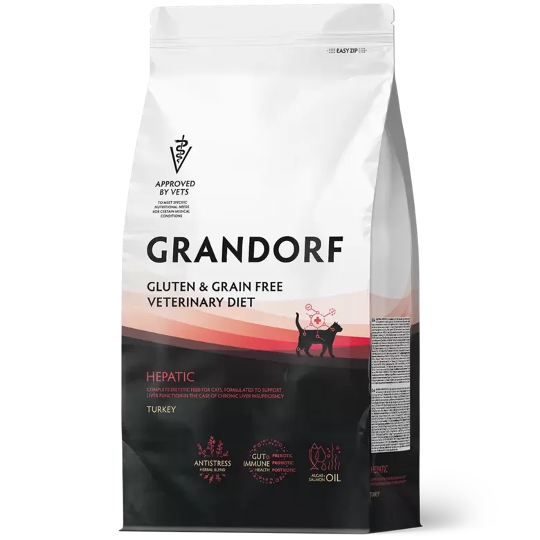 GRANDORF HEPATIC ADULT CATS – TURKEY 400 G