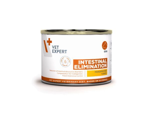 4T SUŅU INTESTINAL ELIMINATION LOW FAT KONS 200G Vet Expert