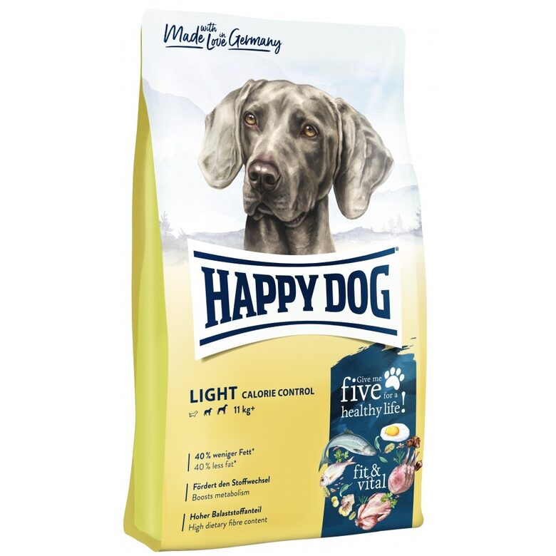 Happy Dog fit & vital - Light Calorie Control 1 kg - sausā barība suņiem ar lieko svaru - mājputni, jērs, zivis, lasis