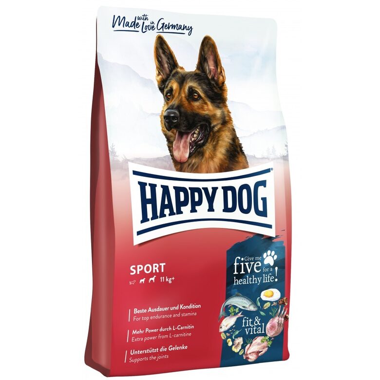 Happy Dog fit & vital - Sport 14 kg - sausā barība aktīviem suņiem ar mājputnu, jēru, zivīm, lasi