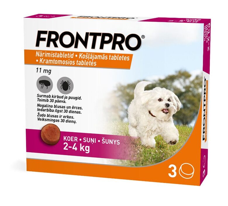 FRONTPRO 11MG KOŠĻ TABL SUŅIEM (2-4KG) S N1 