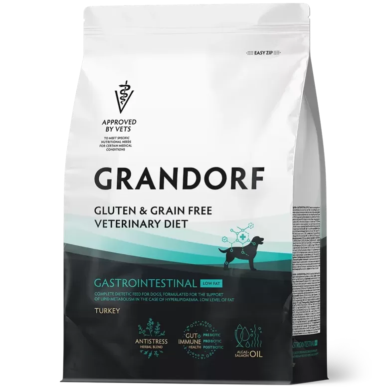 GRANDORF GASTROINTESTINAL LOW FAT ADULT ALL BREEDS – TURKEY 3 kg