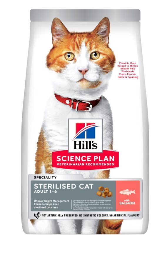 HILLS SP KAĶU SAUSĀ B STER LASIS 1.5KG