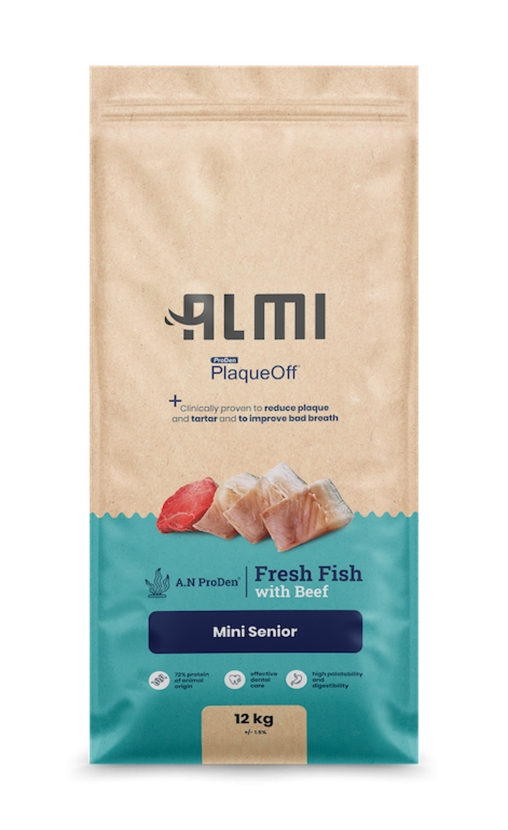 ALMI ProDen PlaqueOff barība veciem mazo šķirņu suņiem 3 kg