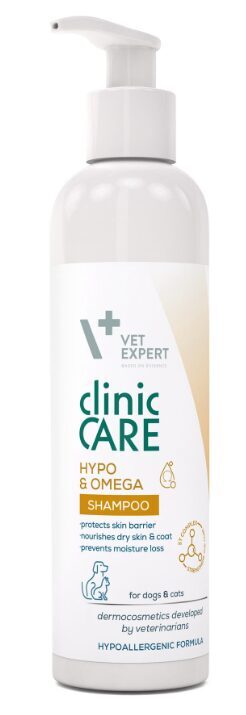 VE ŠAMPŪNS CLINICAL CARE MICROBIOME HYPO&OMEGA 250ML