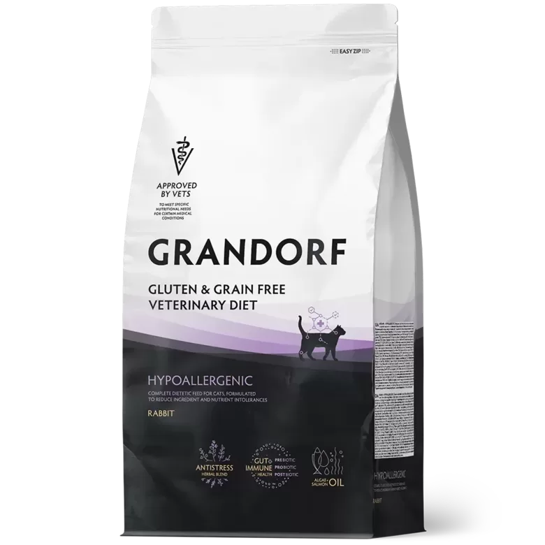 GRANDORF HYPOALLERGENIC ADULT CATS – RABBIT 400 G