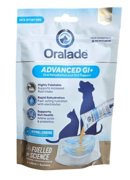 ORALADE ADVANCED GI+ ORS KONTSENTRAAT 50ML N3 KOERTELE/KASSIDELE
