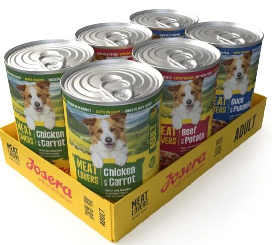 JOSERA Konservi suņiem Meat Lovers Menu MULTIPACK 6x800 g