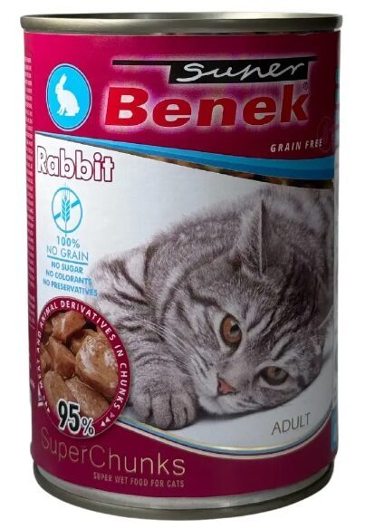 Super Benek konservi kaķiem gabaliņi ar truša gaļu mērcē 415 g