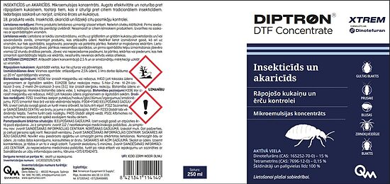 DIPTRON DTF koncentrāts rāpojošo kukaiņu un ērču kontrolei 250 ml