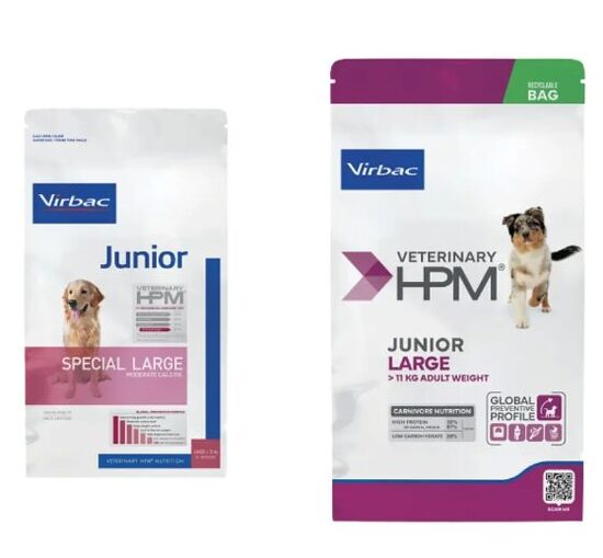 VIRBAC HPM Dog Junior large 12kg