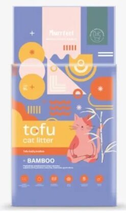 Murrfect Bamboo Charcoal tofu cat kaķiem litter 6l / 2.5kg