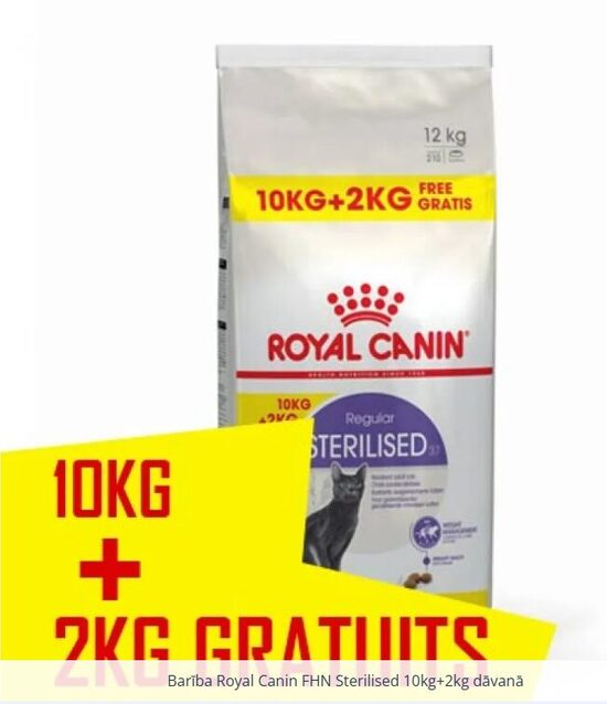 Royal Canin STERILISED 10 kg + 2 kg