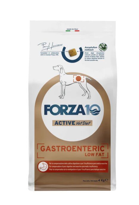 Forza10 Active VetDiet Gastroenteric Low fat suņiem 4kg
