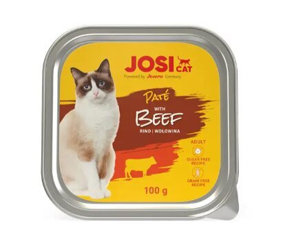 JOSERA JosiCat Liellopa gaļas pastēte 100 g Alu