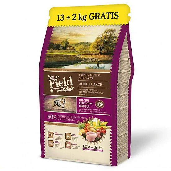 Sams Field Fresh Chicken & Potato Adult Large 13+2kg