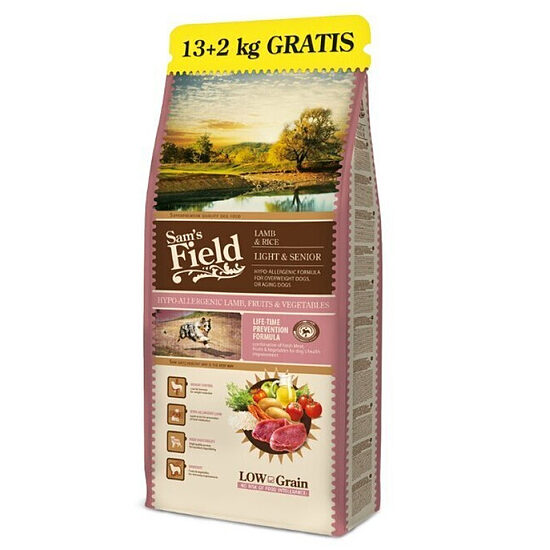 Sams Field Lamb & Rice Light & Senior 13+2 kg