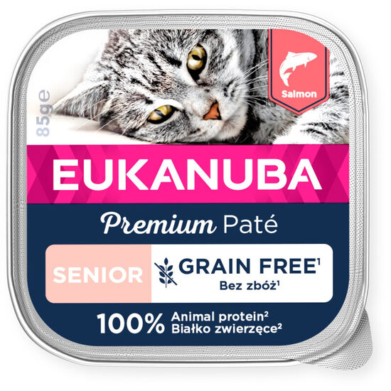 Eukanuba Cat Senior Salmon pate 85g