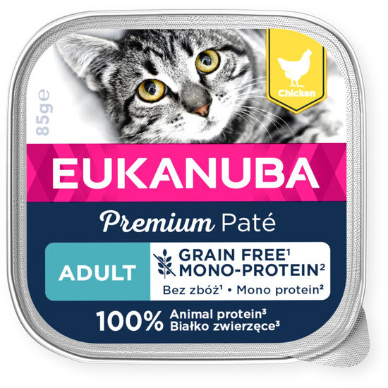 Eukanuba Cat Adult Chicken pate Mono 85g