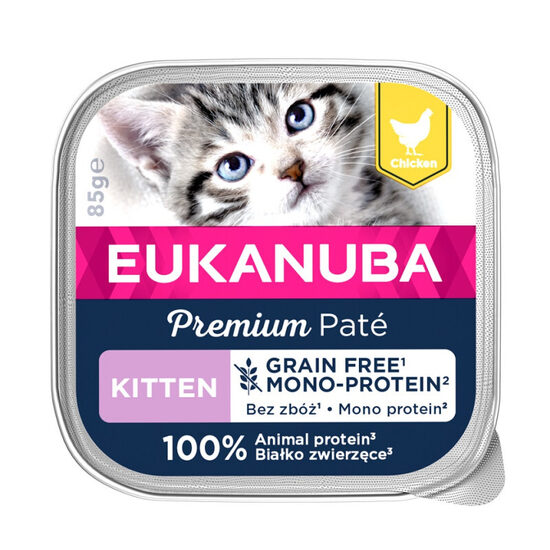 Eukanuba Cat Kitten Chicken Pate Mono 85g