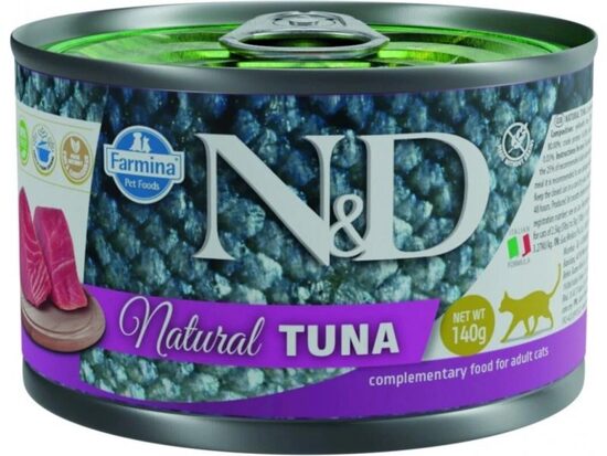 N&D CAT NATURAL TUNA 140g