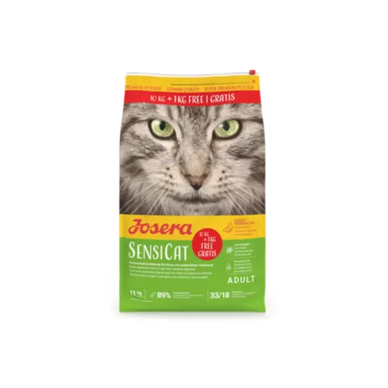AKCIJA Josera SP kaķiem SensiCat 11 kg (10+1 kg)