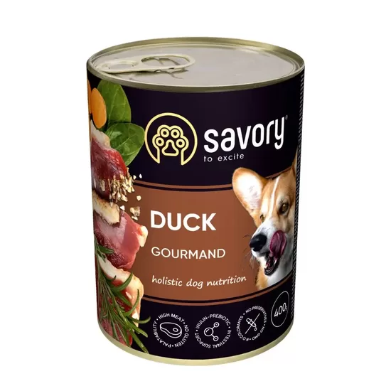 Savory konservi suņiem Gourmand ar pīli 400 g