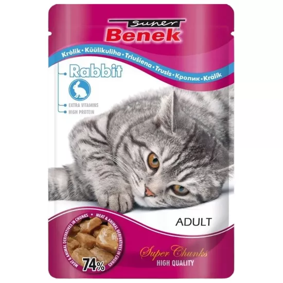 Super Benek Pouch kaķiem ar truša gaļu, gabaliņi mērcē 100 g
