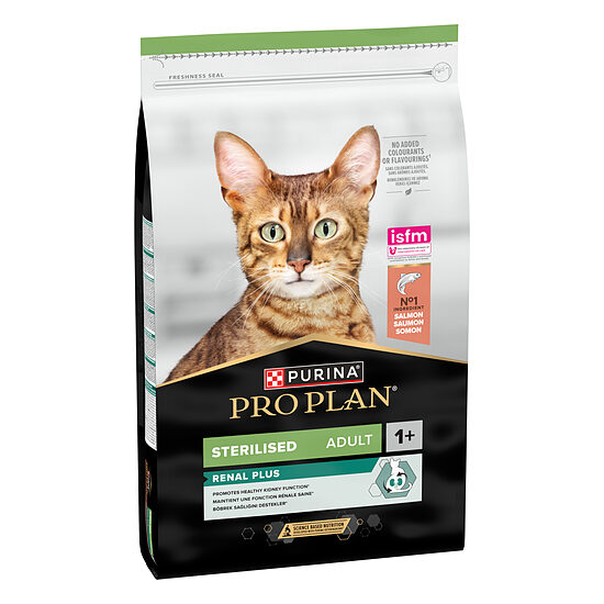 PRO PLAN STERIL RENAL sausā barība kaķiem (lasis) 10kg