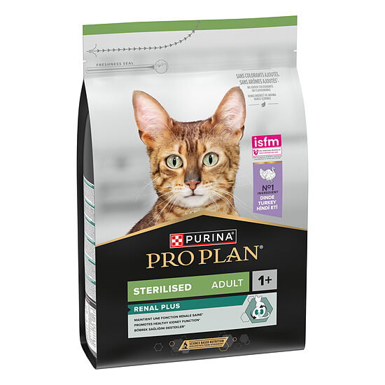 PRO PLAN STERIL RENAL sausā barība kaķiem (tītars) 3kg