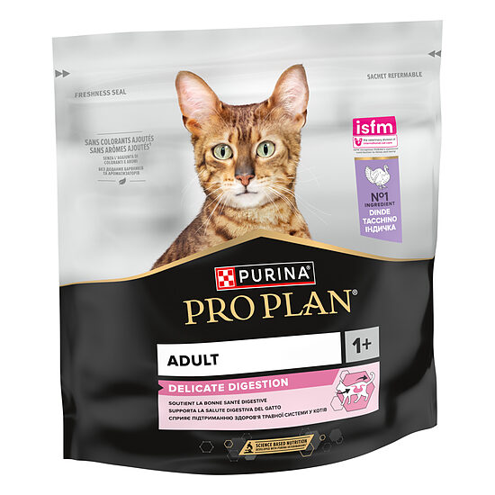 PRO PLAN DELICATE, jutīgiem kaķiem (tītars) 400g, 1-7 gadi, DIGEST, gremošana