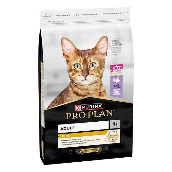 PRO PLAN LIGHT sausā barība kaķiem (tītars) 10kg