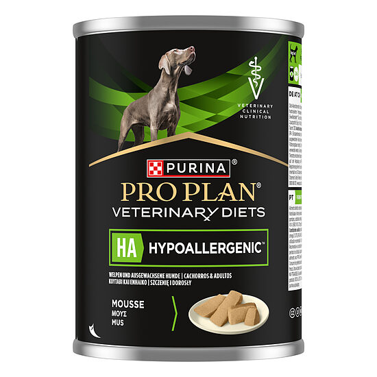 PRO PLAN VETERINARY DIETS konservs suņiem HA, 400g