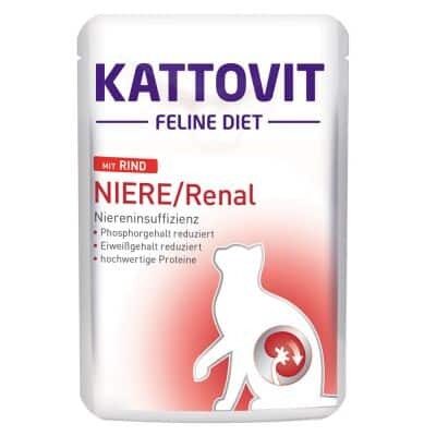 KATTOVIT Niere/Renal Rind - Konservi kaķiem ar liellopu gaļu 85g