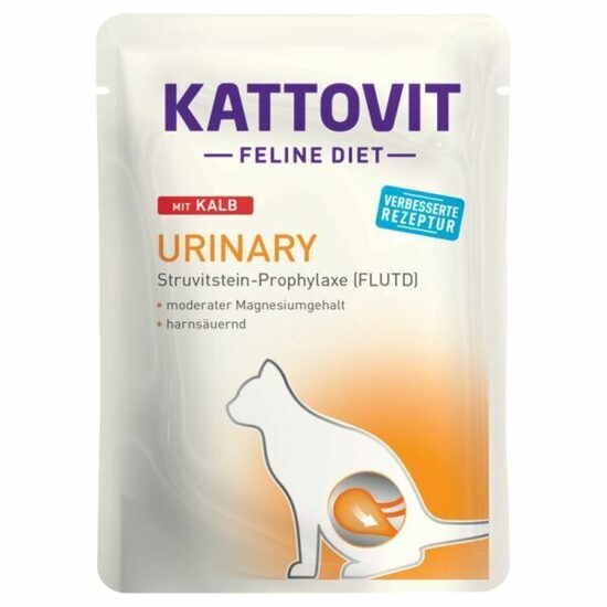 KATTOVIT Urinary Kalb - Konservi kaķiem ar teļa gaļu 85g