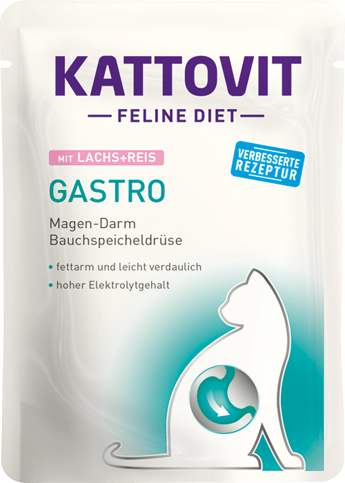 KATTOVIT Gastro Lachs&Reis - Konservi kaķiem ar lasi un rīsiem 85g