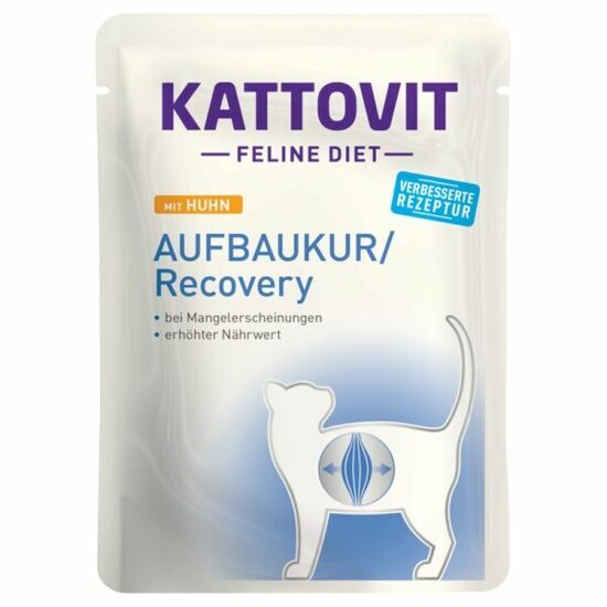 KATTOVIT Recovery/Aufbakur Huhn - Konservi kaķiem ar vistu 85g