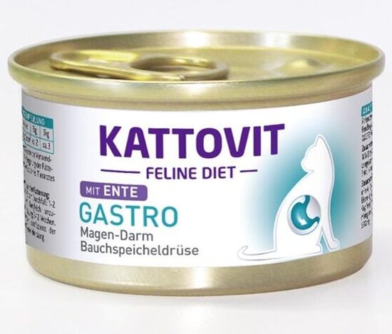 KATTOVIT Gastro Ente - Konservi kaķiem ar pīli 185g