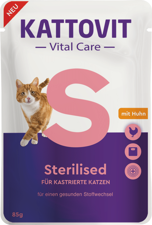 KATTOVIT Vital Care Sterilised - Konservi sterilizētiem kaķiem 85g