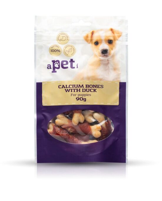 APETI KAULI AR PĪLES FILEJU UN KALCIJU SUŅIEM/KUCĒNIEM 90G