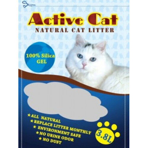 Silikagēla kaķu pakaiši Active Cat 3,8 l (silikona)