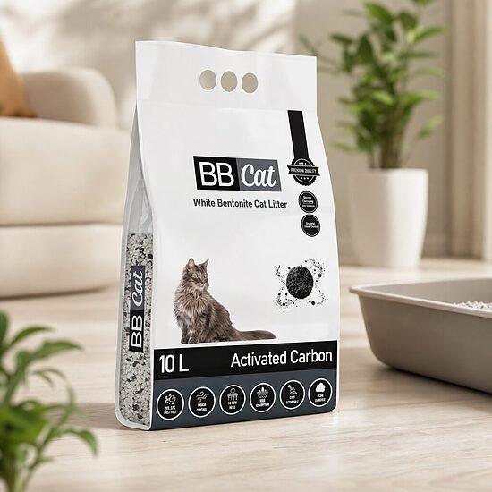 BB Cat Balto Bentonito Kraikas su Aktyvinta Anglimi, 10 L / 8,4 kg