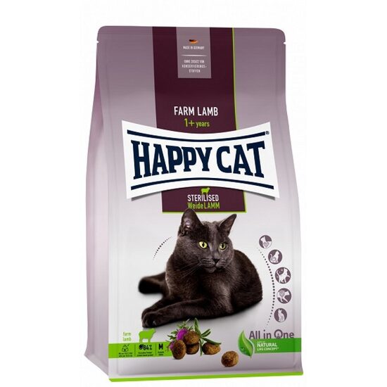 Happy Cat Sterilised Adult Weide-Lamm 4 kg