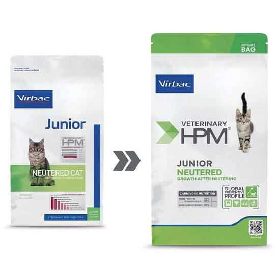 VIRBAC HPM Cat Junior Neutered 400g